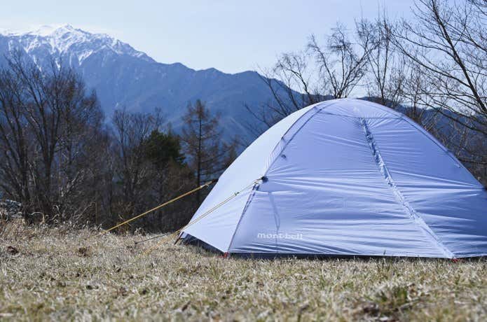 ステラリッジ テント トレールを山で設営する