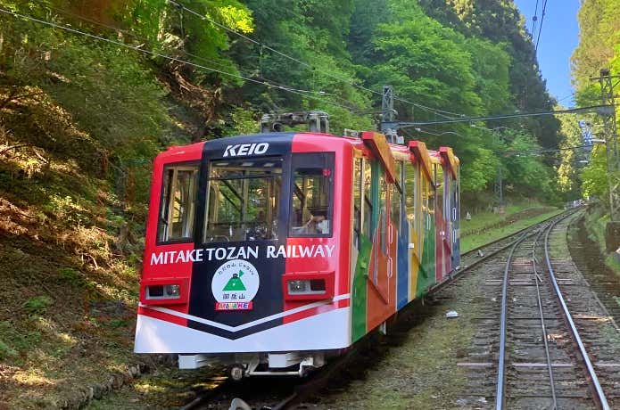 御岳登山鉄道のケーブルカー