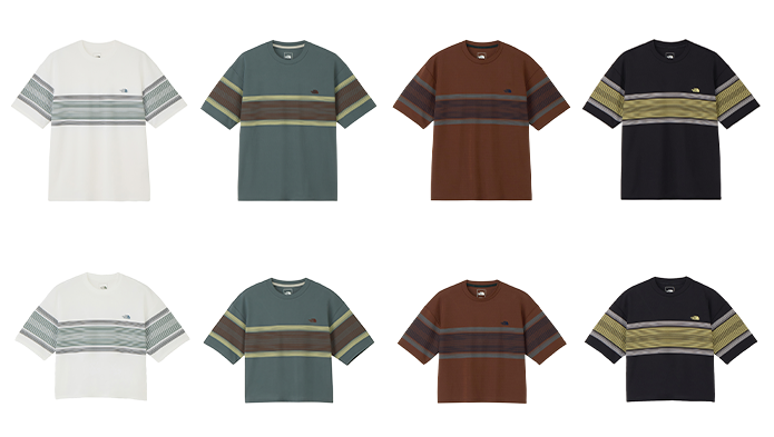 強い日差しにも対応する「S/S Panel Border Tee」