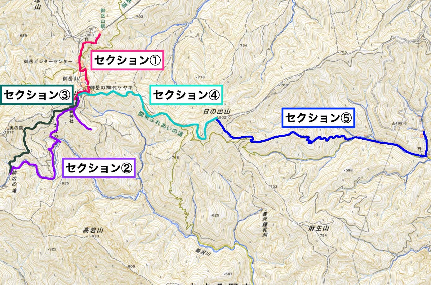 御岳山②MAP