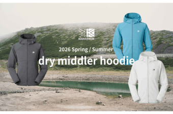 KARRIMOR（カリマー）新作｜吸汗速乾性・高い通気性・UVカット機能を備えた薄手ミドラー「dry middler hoodie（ドライミドラーフーディー）」