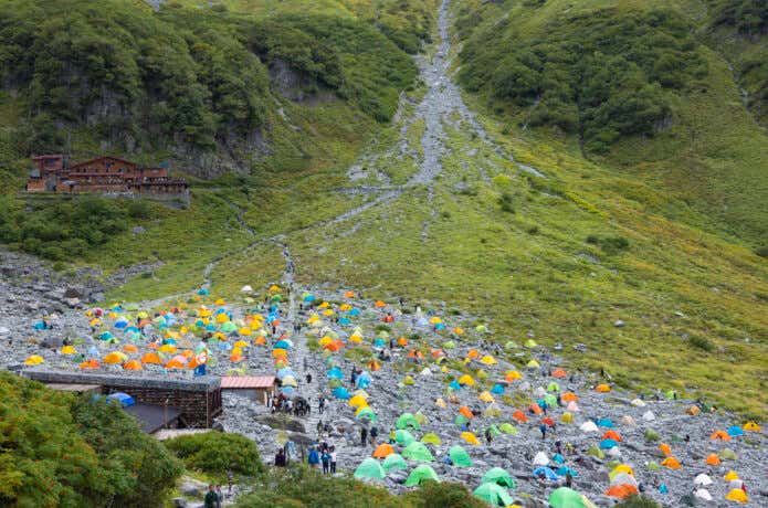 涸沢のテント村