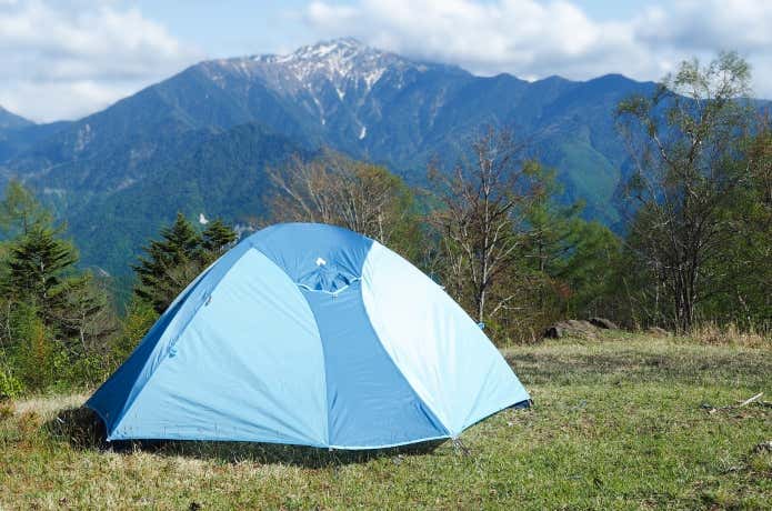 クロノスドームを山で張る