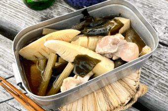 メスティンレシピ / たけのことわかめの土佐煮