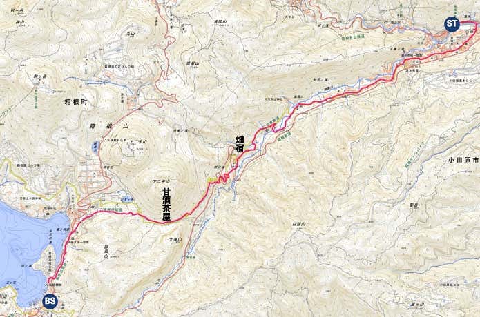 箱根旧街道MAP