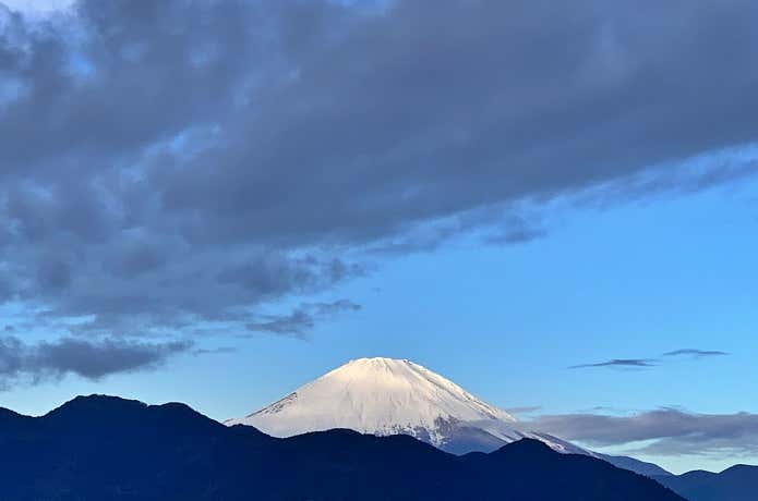 新松田駅からの富士山
