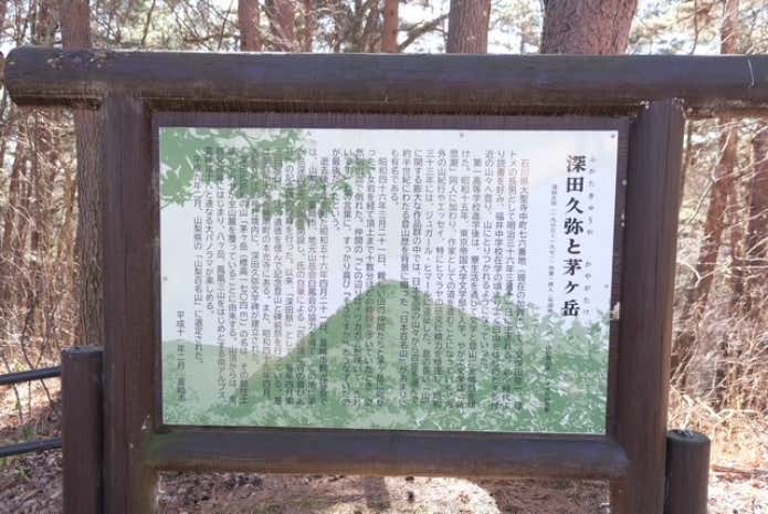 深田久弥と茅ヶ岳
