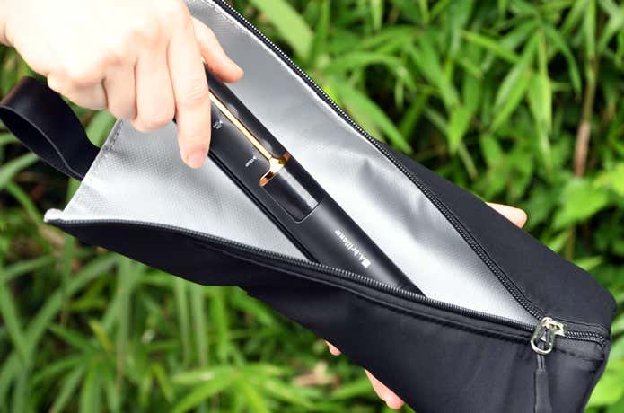コードレスミニヘアアイロン CHI01を熱いまま収納できる別売りの耐熱ポーチ（Lサイズ）