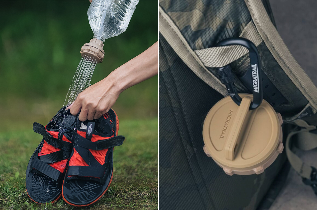 MIGRATRAIL（ミグラトレイル）/ 持ち歩けるアウトドアシャワー「FIT SHOWER（フィットシャワー）」