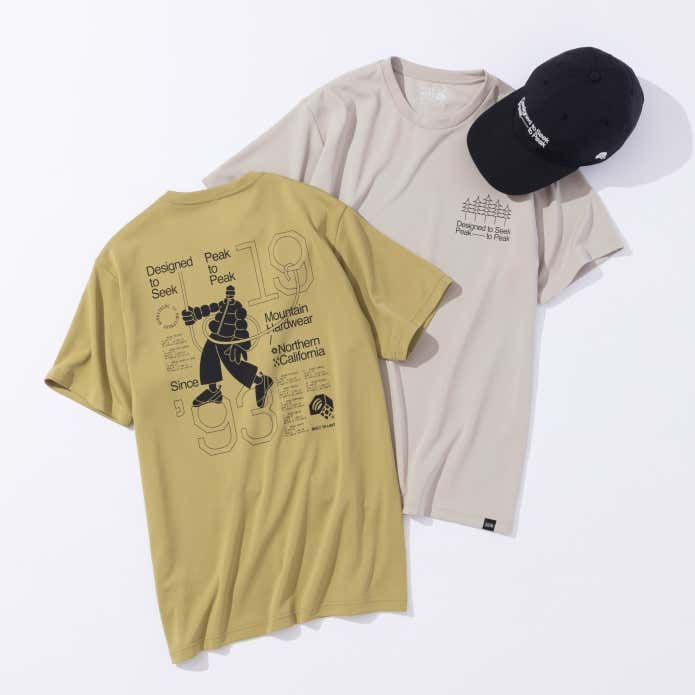 Tシャツ「Hardwear Mountain Livin‘ Short Sleeve Climb/Trail」とキャップ「Hardwear Mountain Livin' Cap」