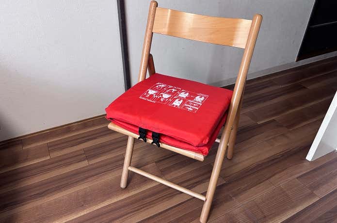 普段はクッションとして利用可能