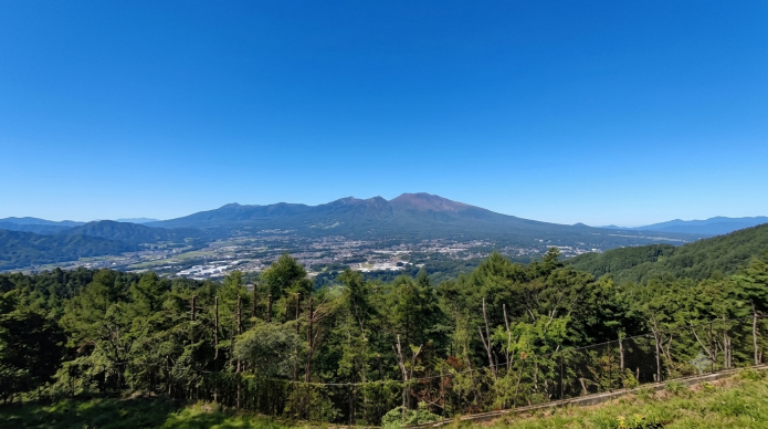 雄大な浅間山