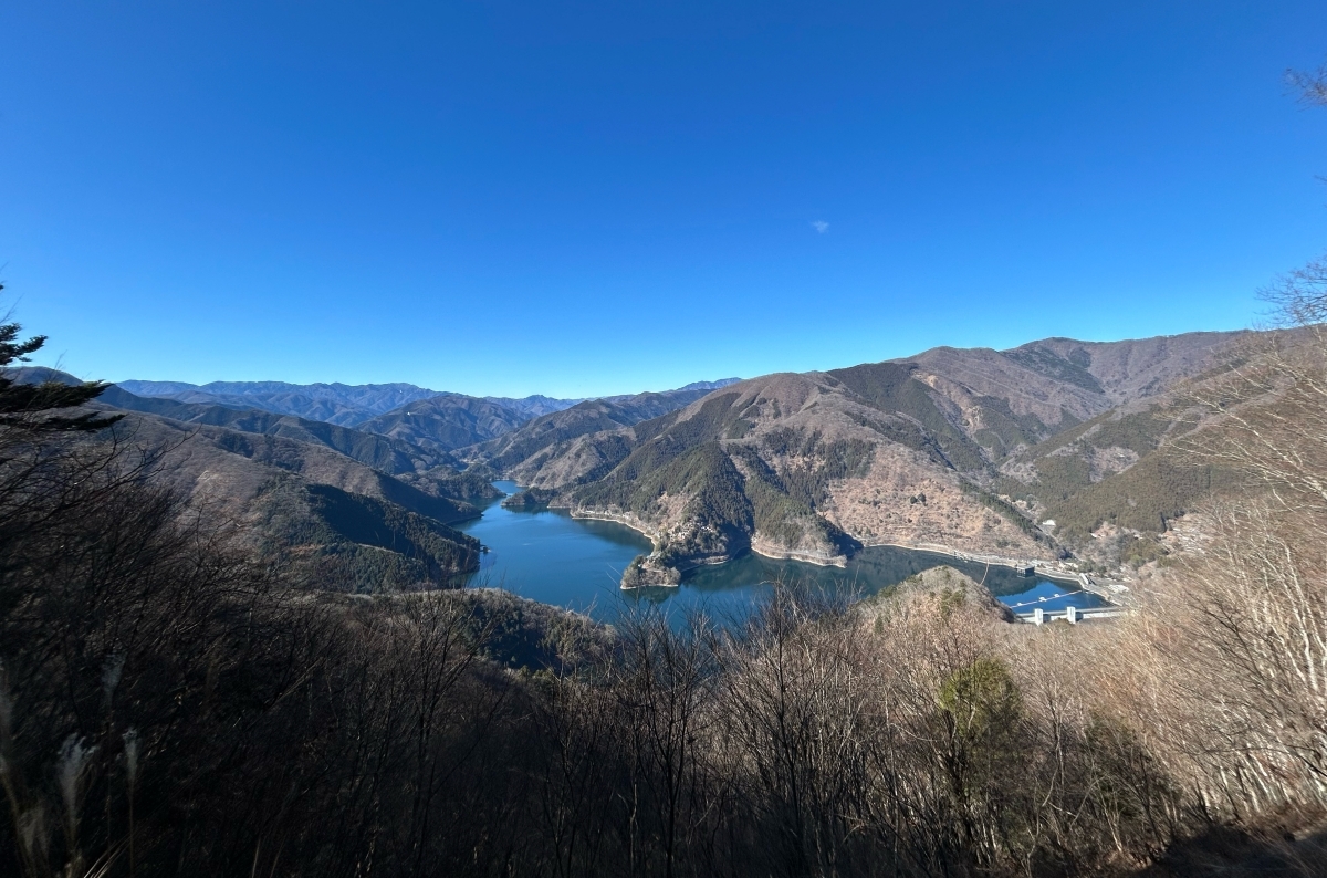 奥多摩湖から御前山へ向かうルートが通行止めに