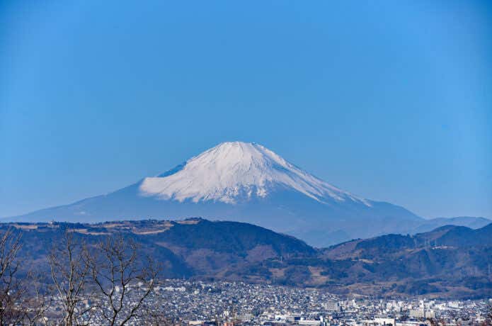 弘法山からの富士山