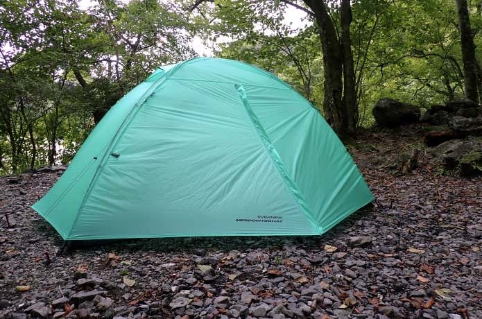 メドウハイアットカーボンのレビュー_エバニュー初登山用テント