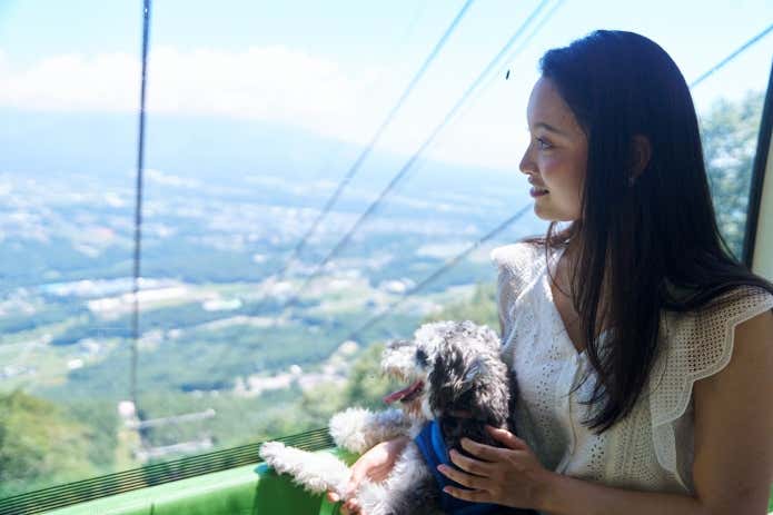 リードの着用だけで愛犬と一緒にゴンドラへ乗車