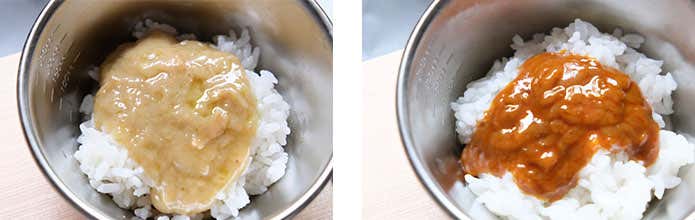 グリーンカレーとビーフカレー