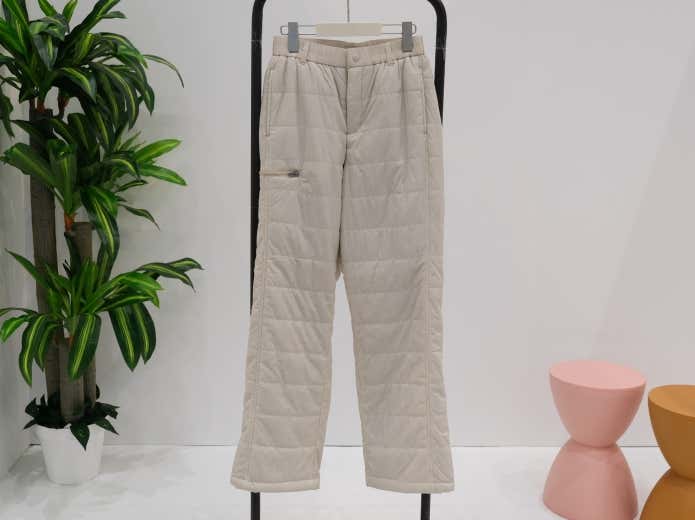 【2,500円】高撥水キルトウォーム ストレートパンツ(管理番号:47887)