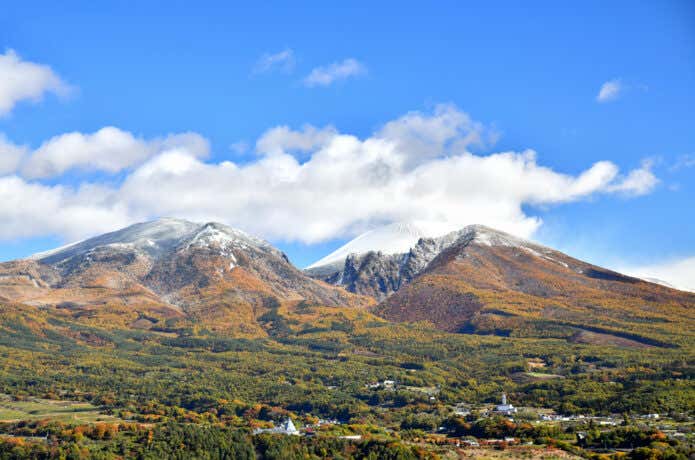 黄葉の浅間山