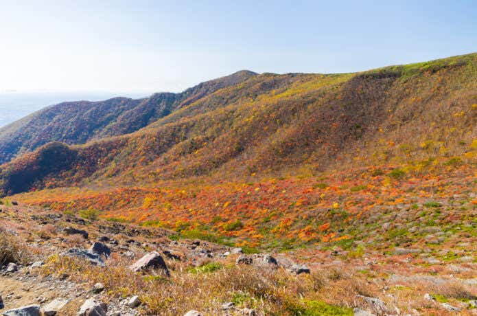 紅葉の那須岳(茶臼岳)
