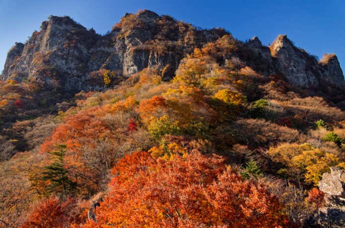 紅葉の妙義山