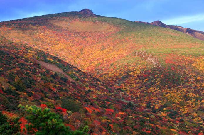 紅葉の安達太良山