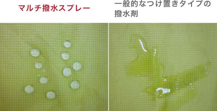 10洗後の撥水性比較