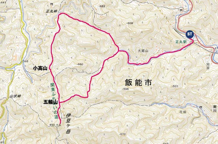 伊豆ヶ岳MAP