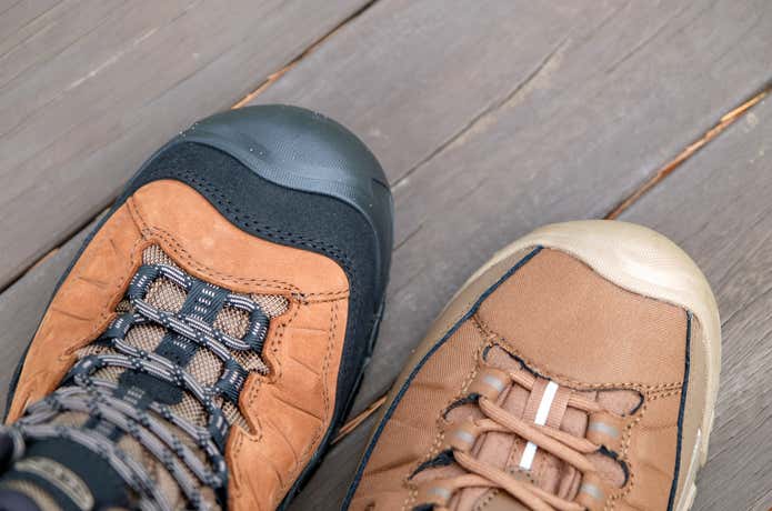 キーンのトレッキングシューズのつま先保護機能(KEEN.PROTECT)