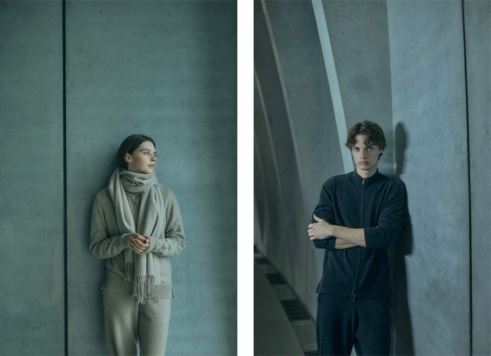 「PREMIUM CASHMERE KNIT(プレミアム カシミヤ ニット)」着用イメージ