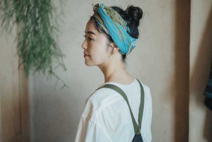 ターバンとしてヘアアレンジに